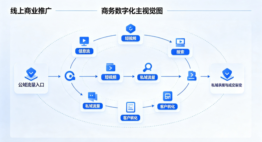 内丘县线上商业推广怎么做？全域流量闭环搭建与低成本转化实战指南